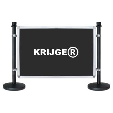 Afzetpalen met scherm - geschikt voor beurzen