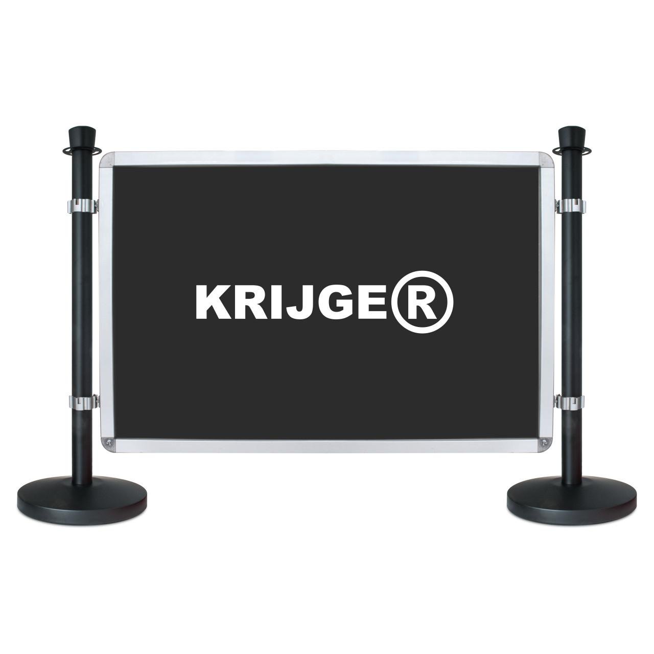 Afzetpalen met scherm - geschikt voor beurzen