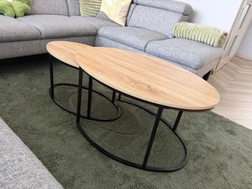 Moet weg! Leuke set ovale salontafels