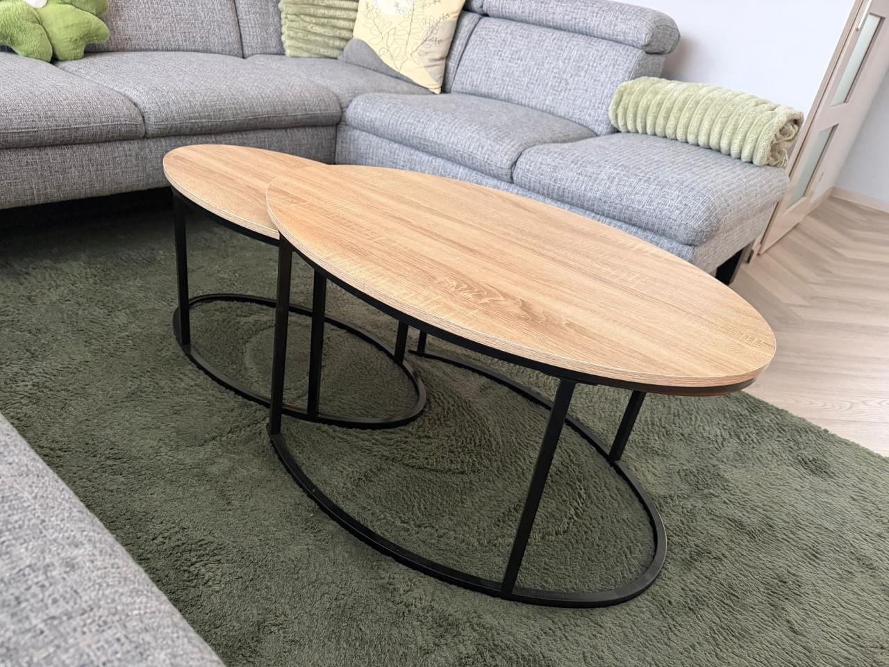 Moet weg! Leuke set ovale salontafels