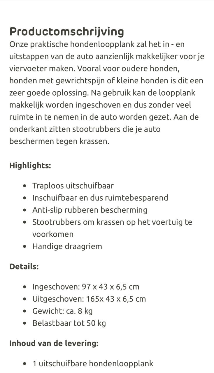 Hondenloopplank