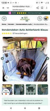 Hondenmat auto achterbank