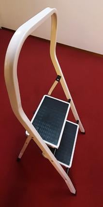 2 treden Keukentrap met leuning