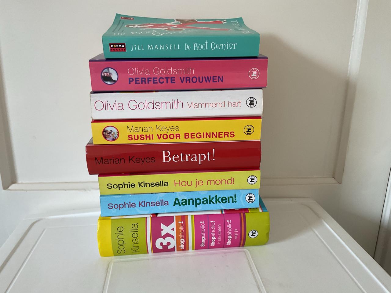 Div. romans, € 10 voor alles o.a. Olivia Goldsmith, Jill Mansel enz.