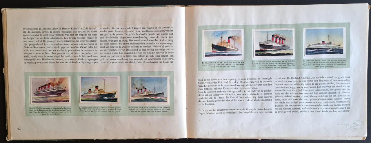 OCEAANREUZEN met Hooimeijer plakplaatjes compleet - 1953