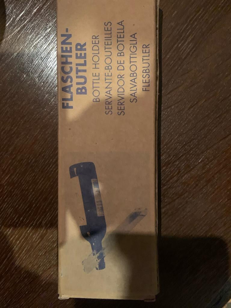 Te koop; zeldzame fles houder wijnfles fleshouder keuken koken