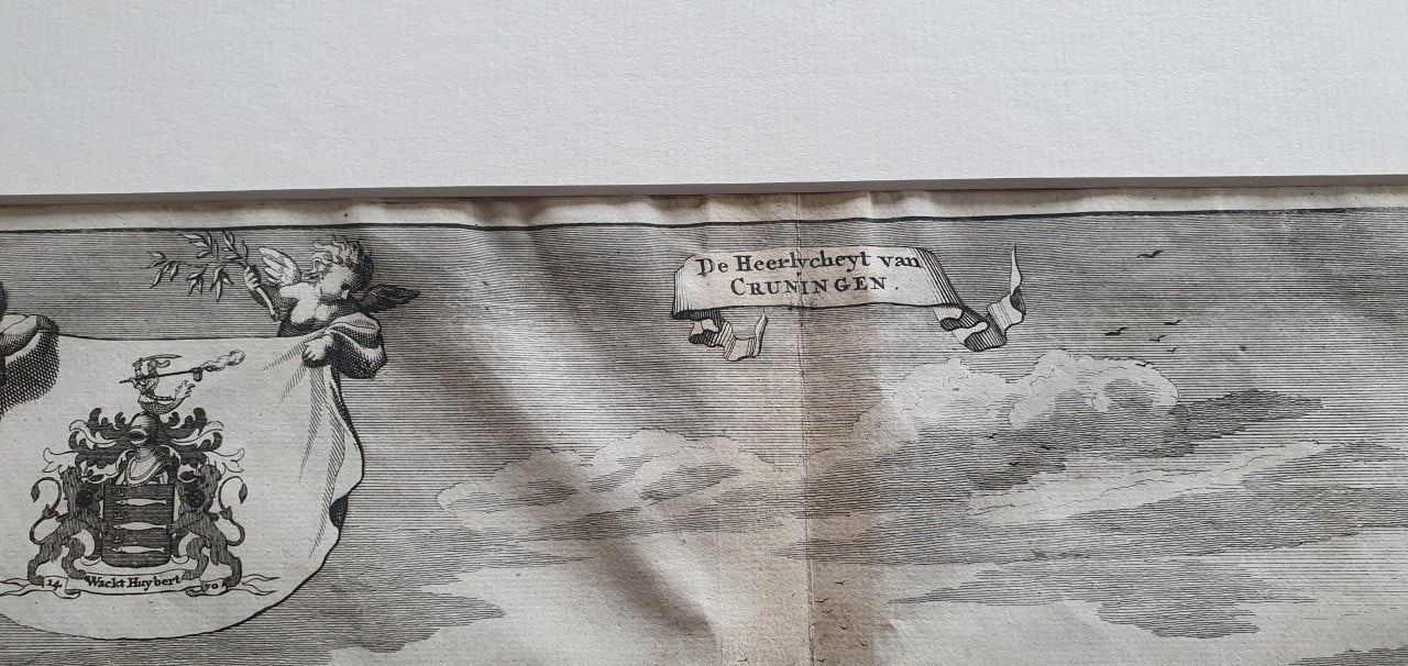 Kopergravure "Heerlijkheid van Kruiningen". Zeeland