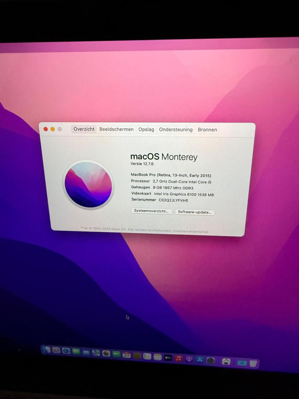 MacBook Pro 13" Retina (Early 2015) - i5, 8GB RAM