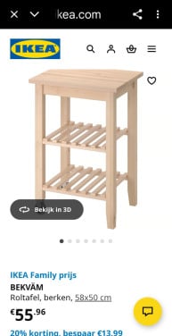 Trolley van ikea zie foto.s