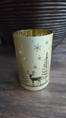 🌲Goudkleurig windlicht