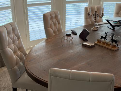 8x luxe eettafel stoelen