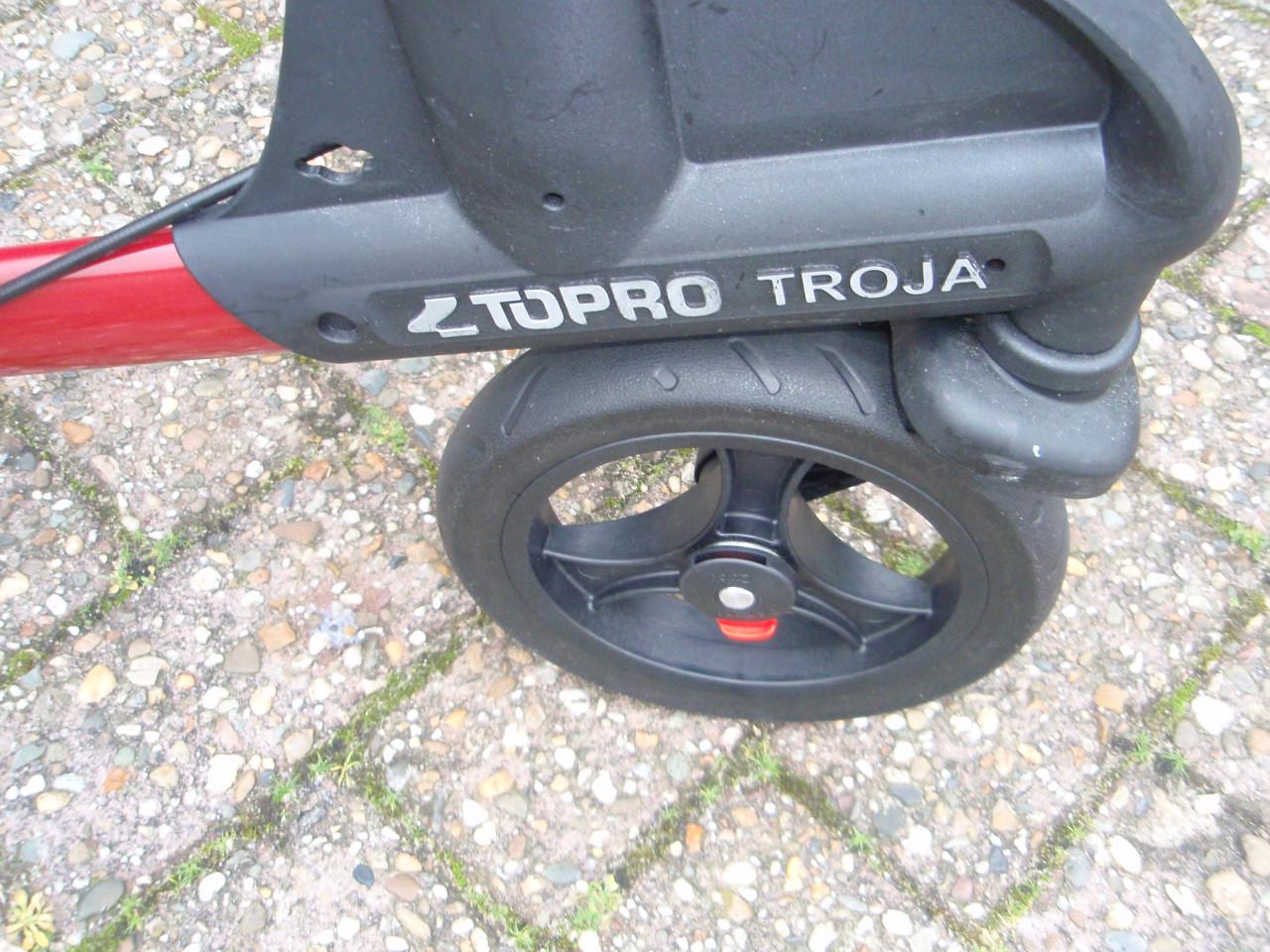 Zgan Topro Troja opvouwbare lichtgewicht rollator met tas zitje en rugsteun
