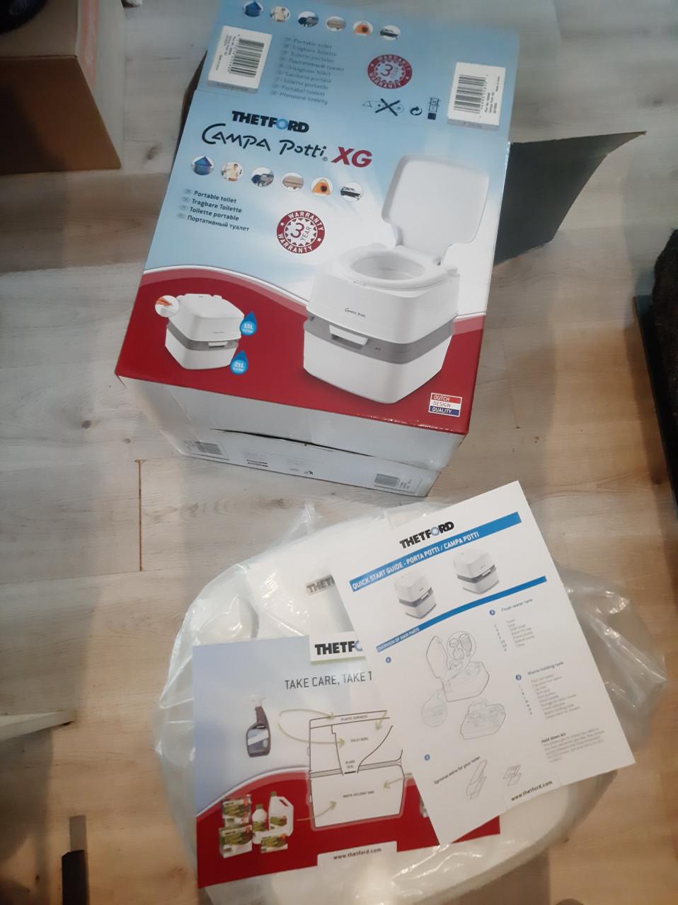 Campingtoilet, draagbaar toilet
