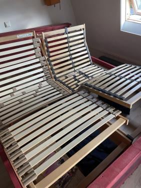 Elektrisch verstelbare lattenbodem 90x200