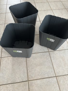 3 nieuwe plantenbakken