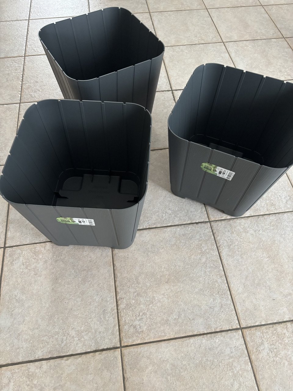 3 nieuwe plantenbakken