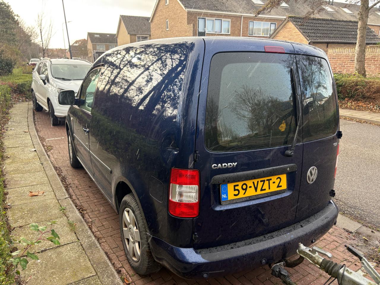 Vw caddy 1.9tdi blauw metallic