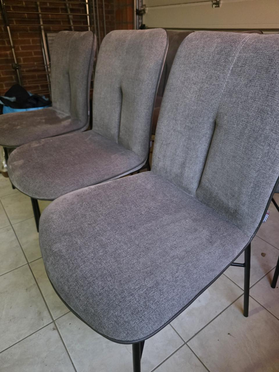 6x Xooon Quint eetkamerstoelen Antraciet