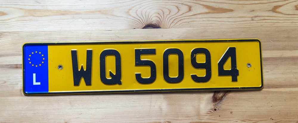 Te koop div. kentekenplaten