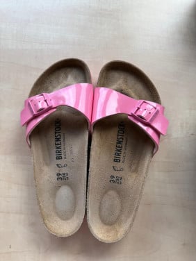Roze Birkenstock slippers