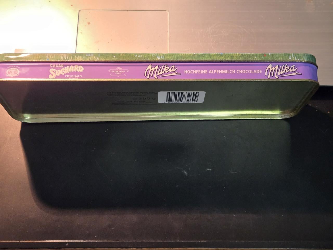 Suchard's Milka Hochfeine Alpenmilch Chocolade verzamelblik.