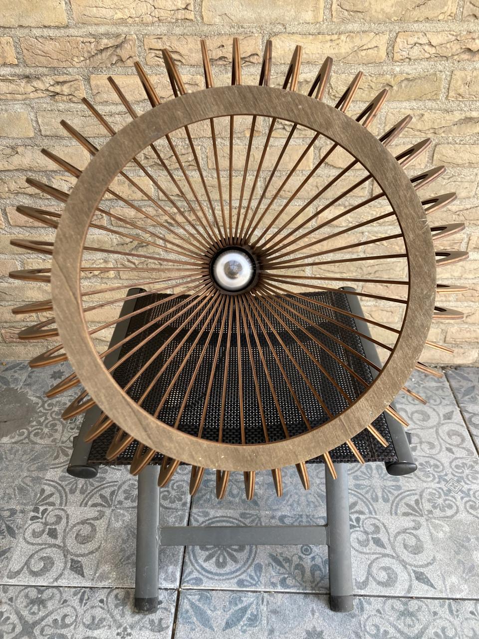 Houten design hanglamp