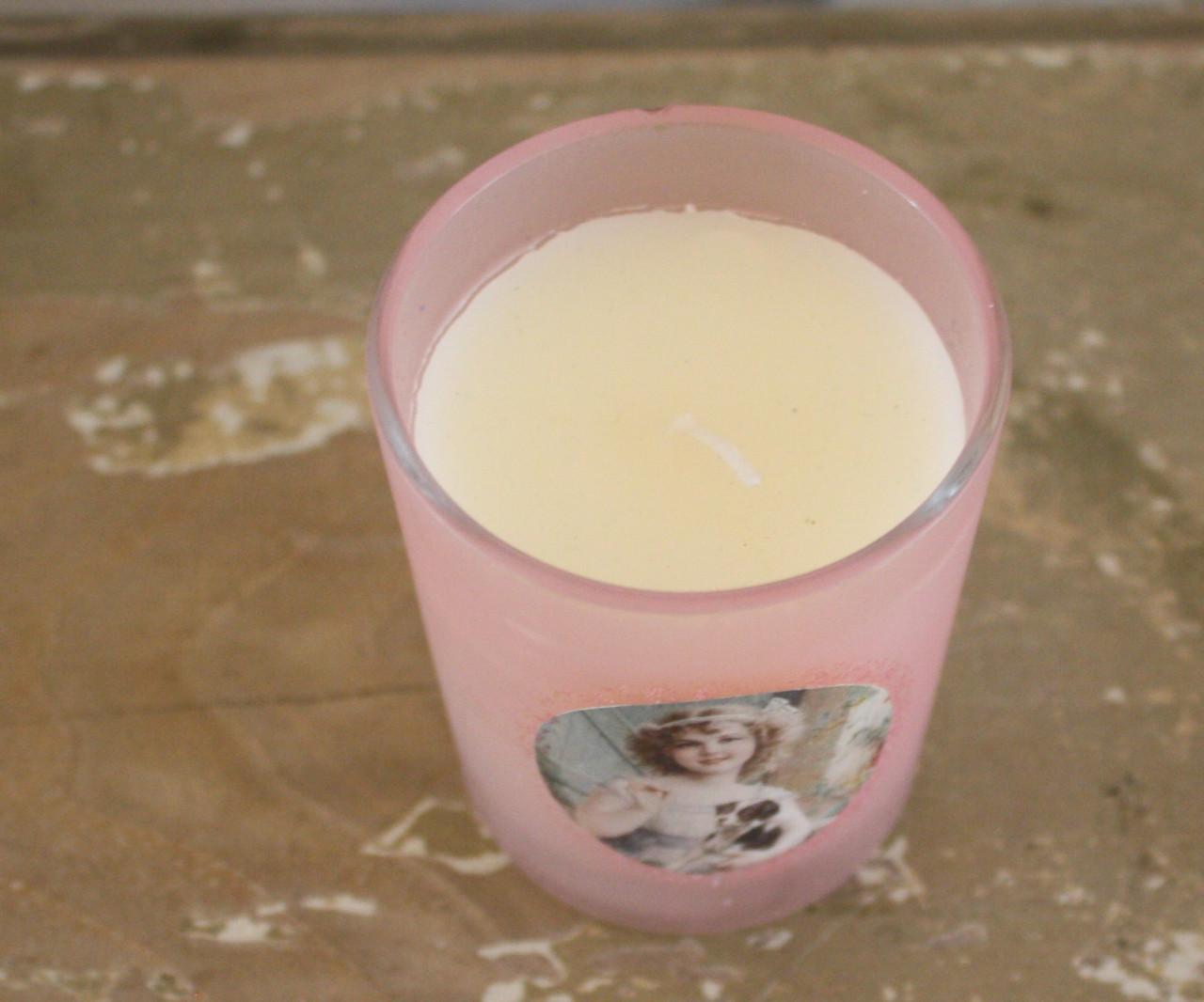 Theelichtje en roospotje met eisjes afbeelding