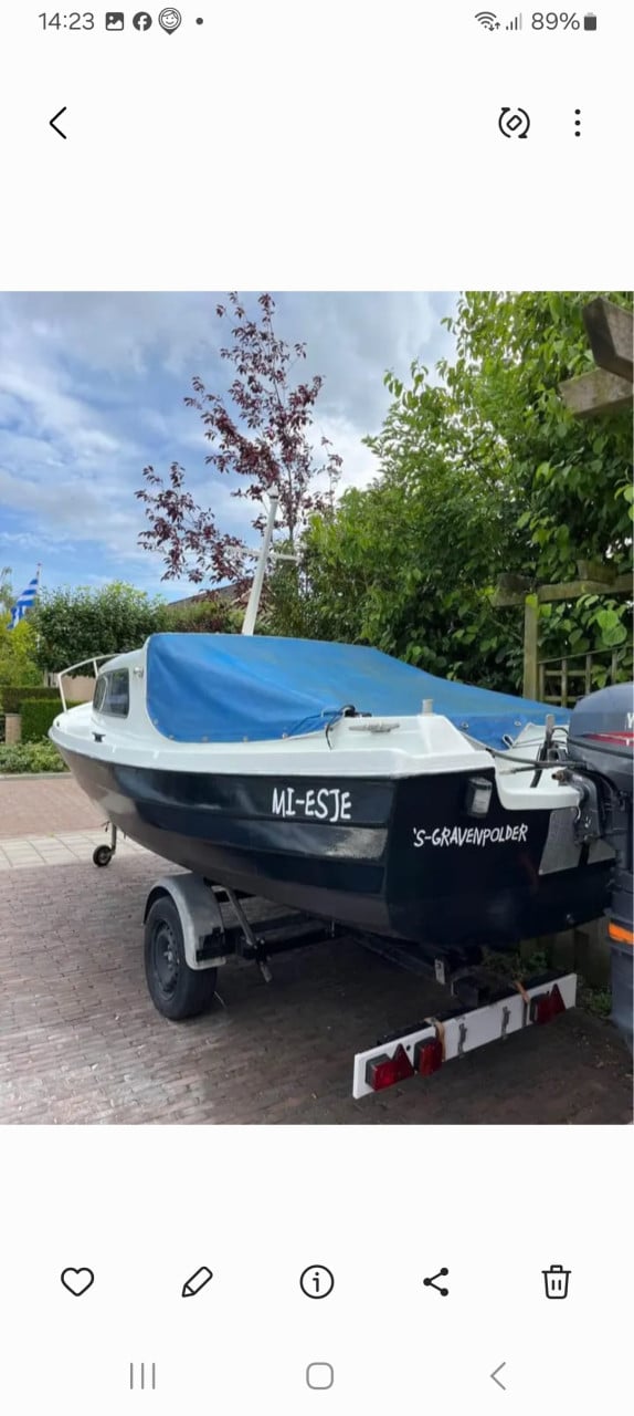 Te koop boot met trailer