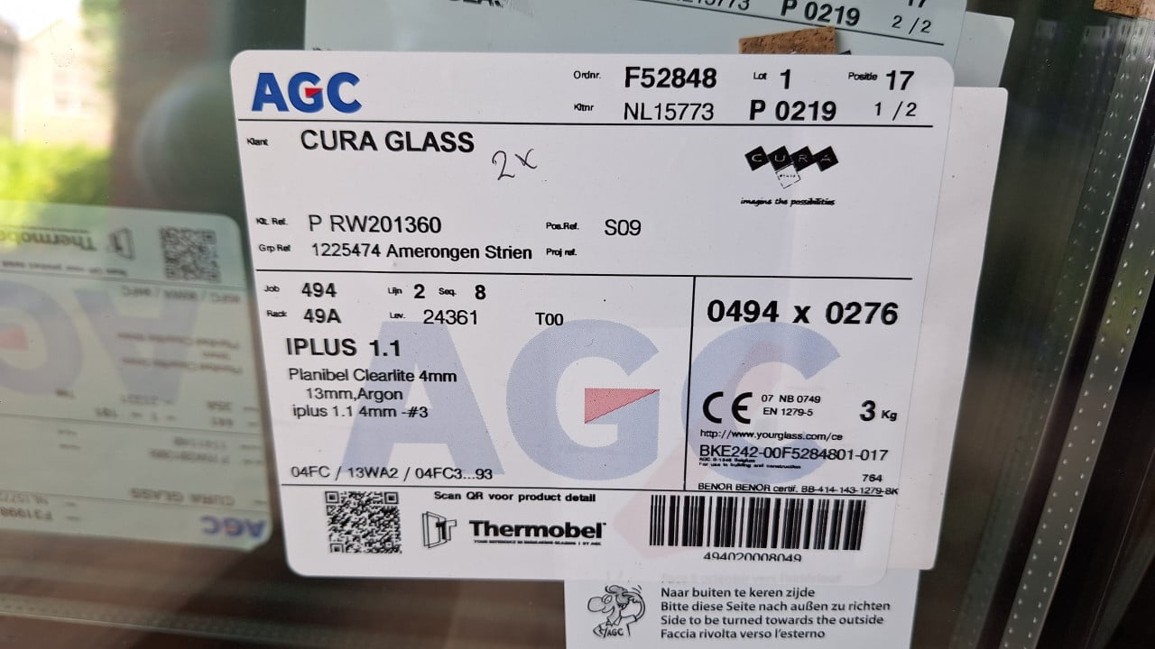 Gratis isolatieglas / dubbelglas