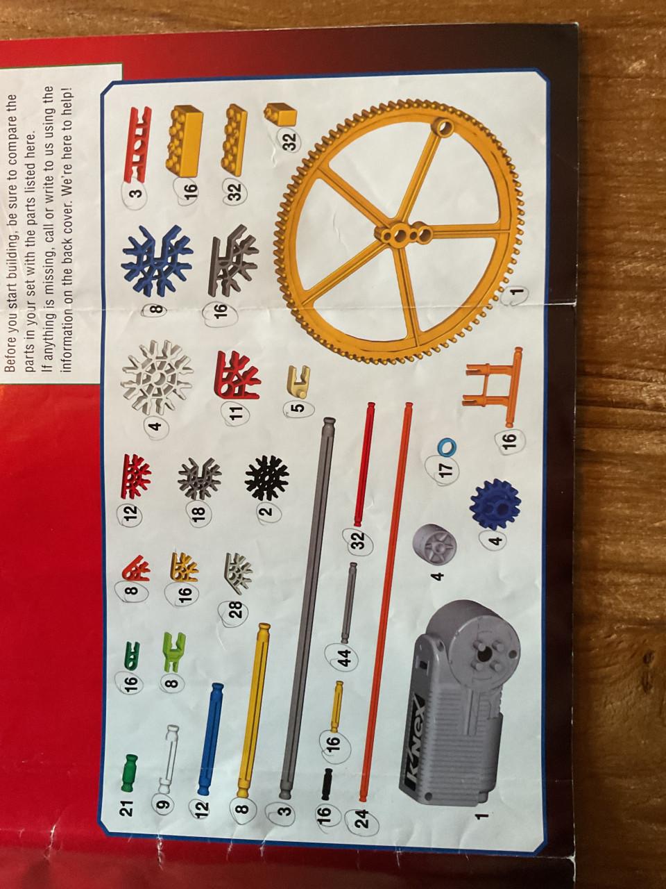 Knex Super Swing, compleet met motor en gebruiksaanwijzing