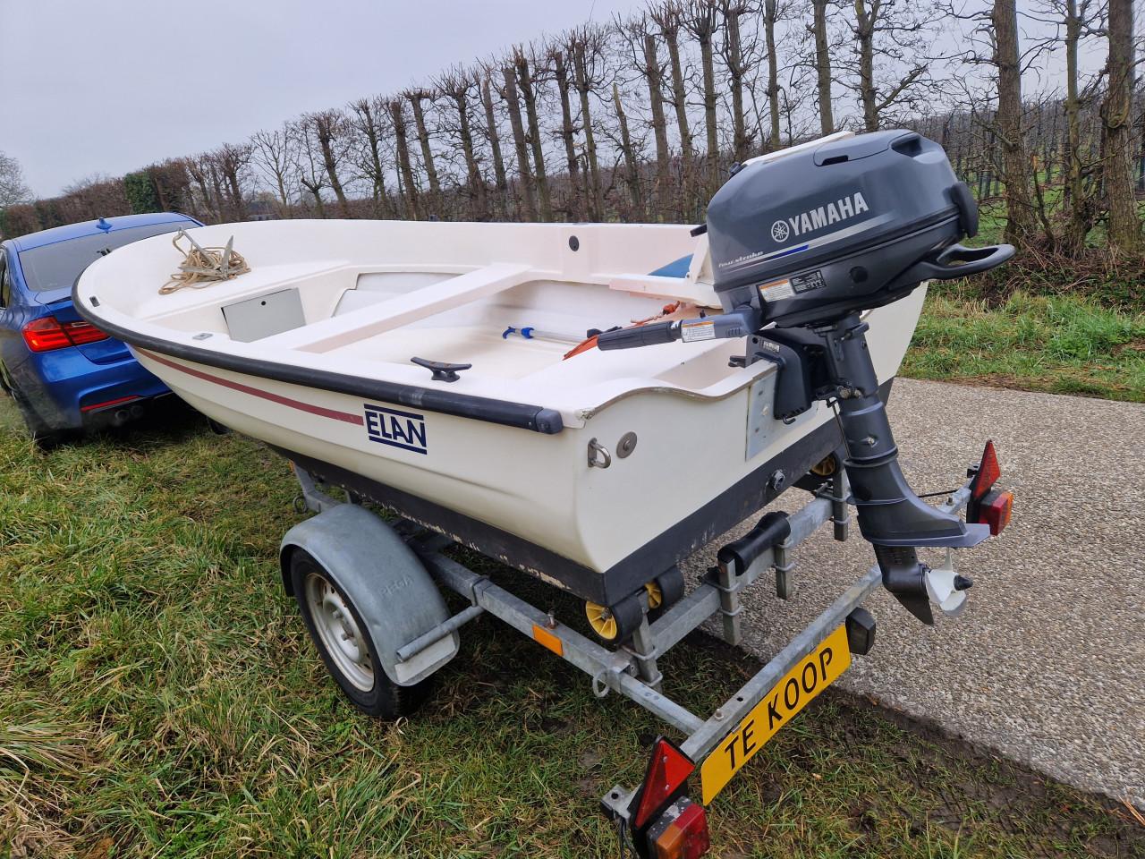 ELAN 401 met PEGA trailer en Yamaha 4 pk 4-takt vaarklaar compleet set