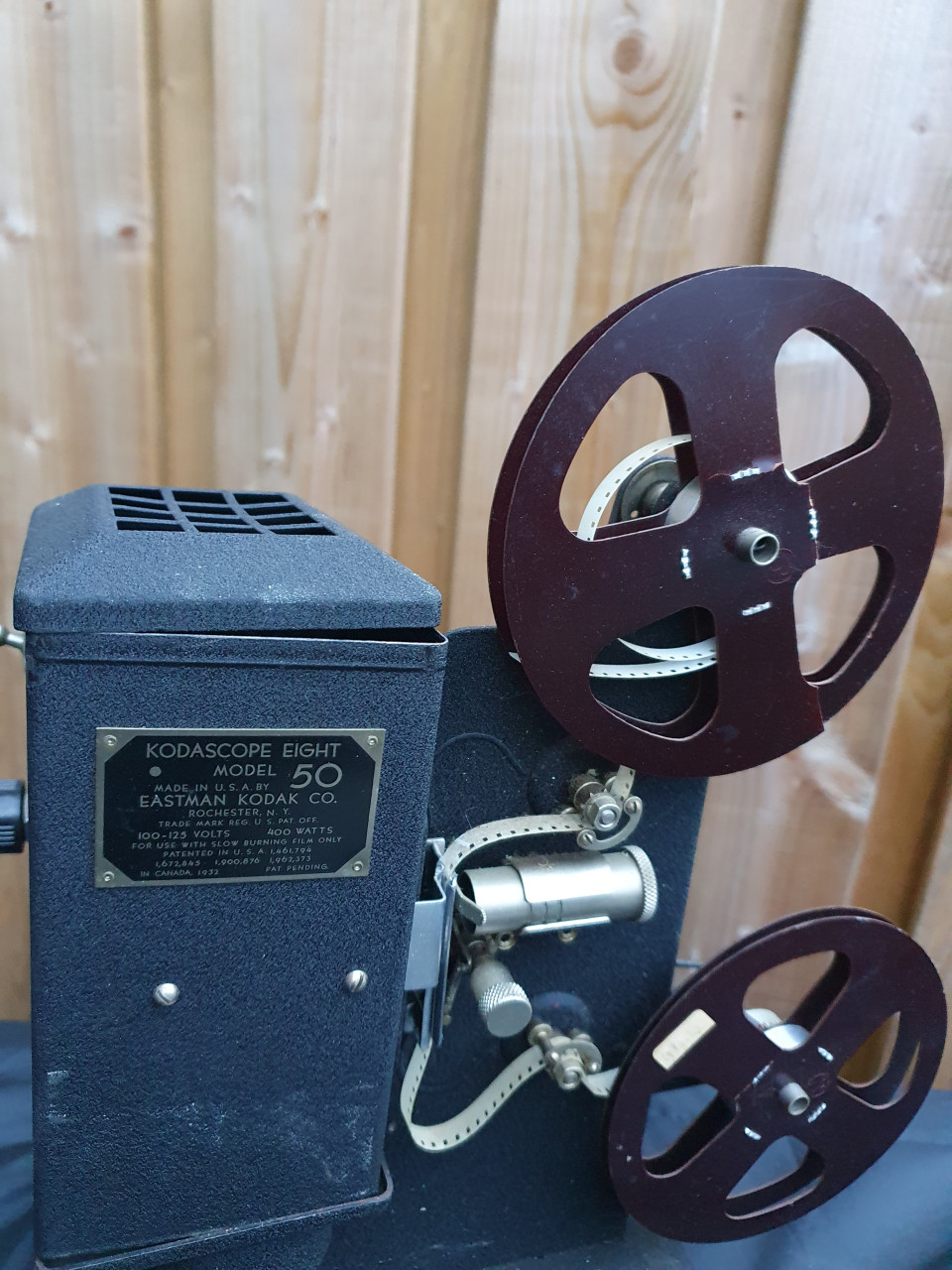 Jaren 40 zeldzame Kodascope Eight Model 50-filmprojector 8 mm