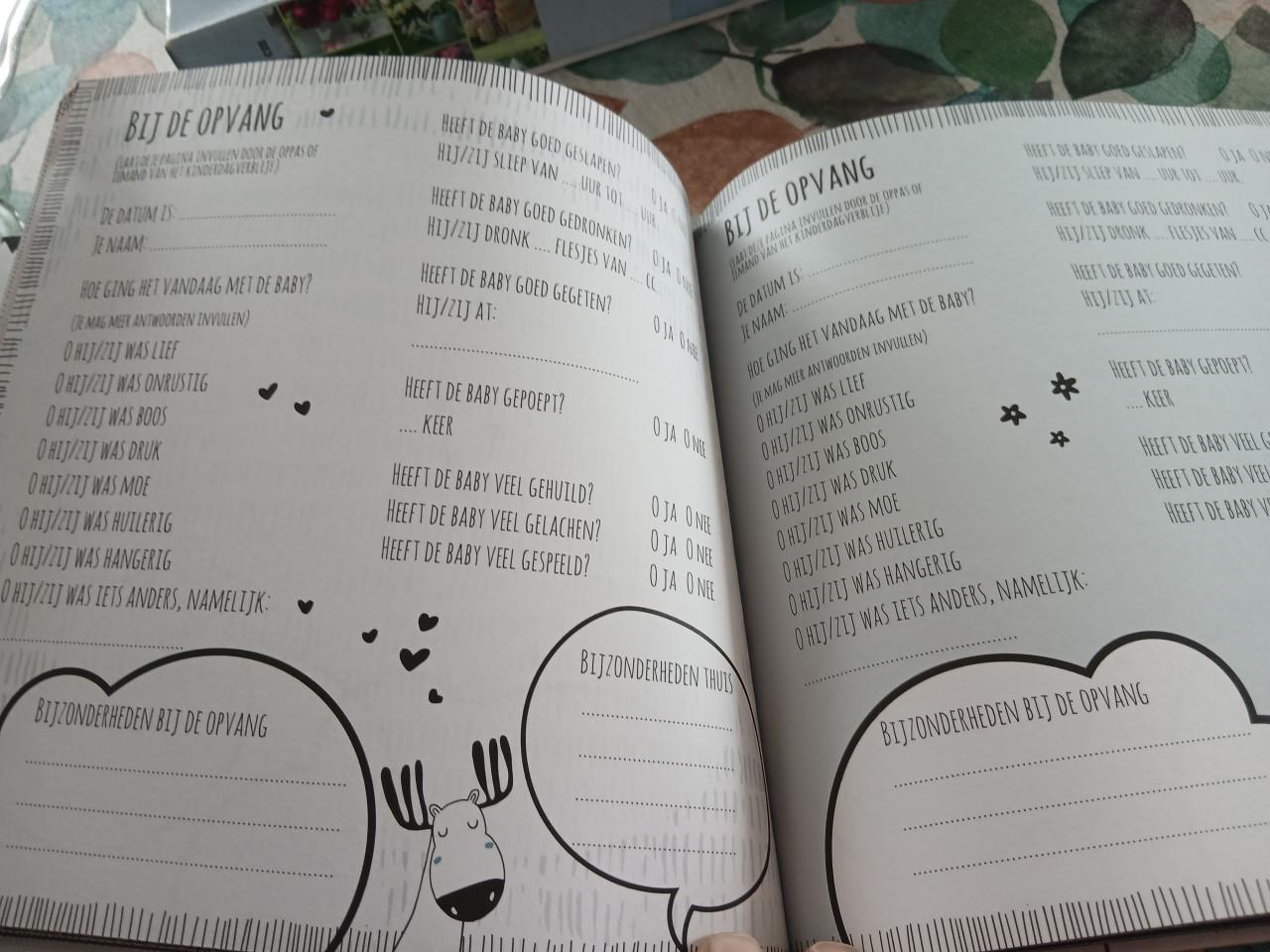 Crèche-en oppasboek