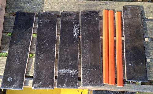 5 metrotegels en 3 sierlijstjes