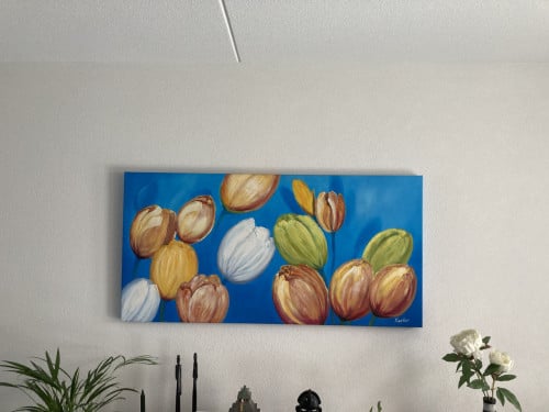 Schilderij Tulpen op canvas