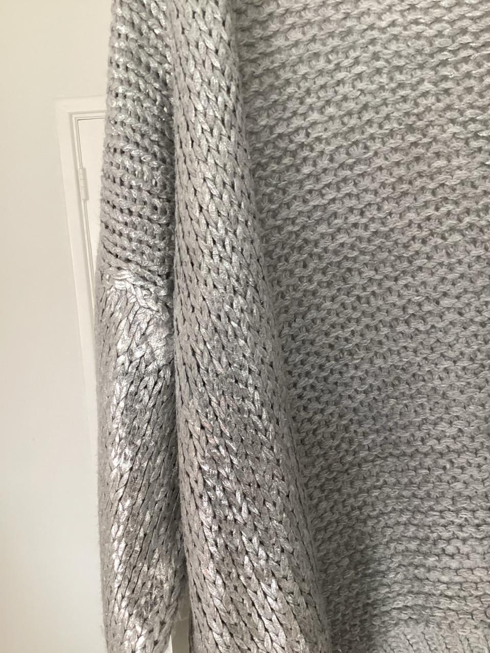 Zilverkleurig vest 1 maat zgan