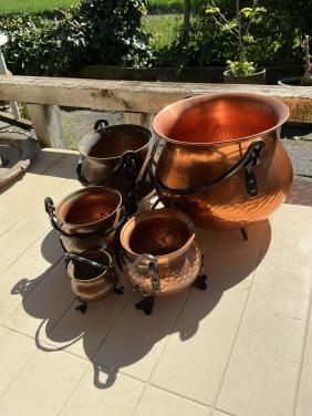 Koperen potten