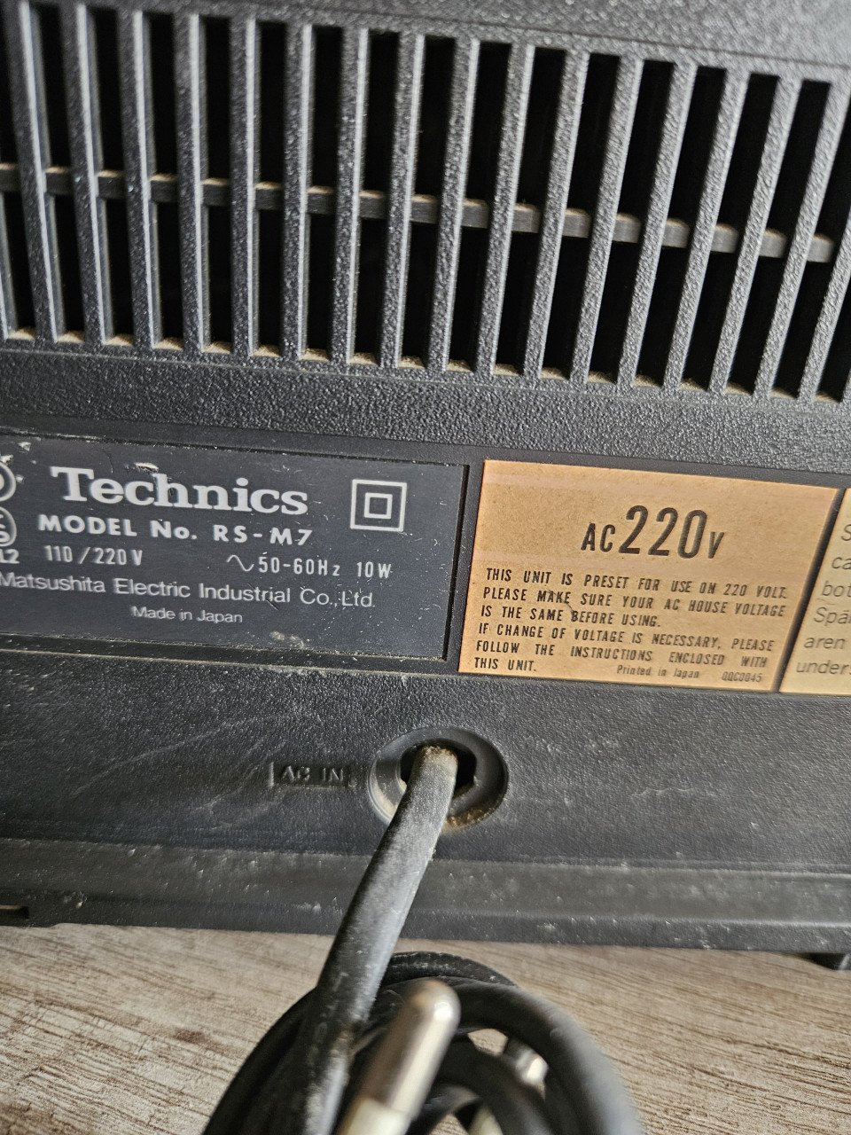 Vintage jaren 70 Technics  RS M7 cassettedeck...