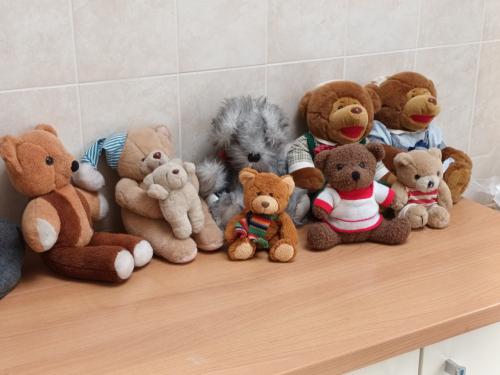 Acht stuks beren zoals de foto laat zien.