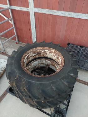 Oude trekkerbanden met velg voor vuurkorf