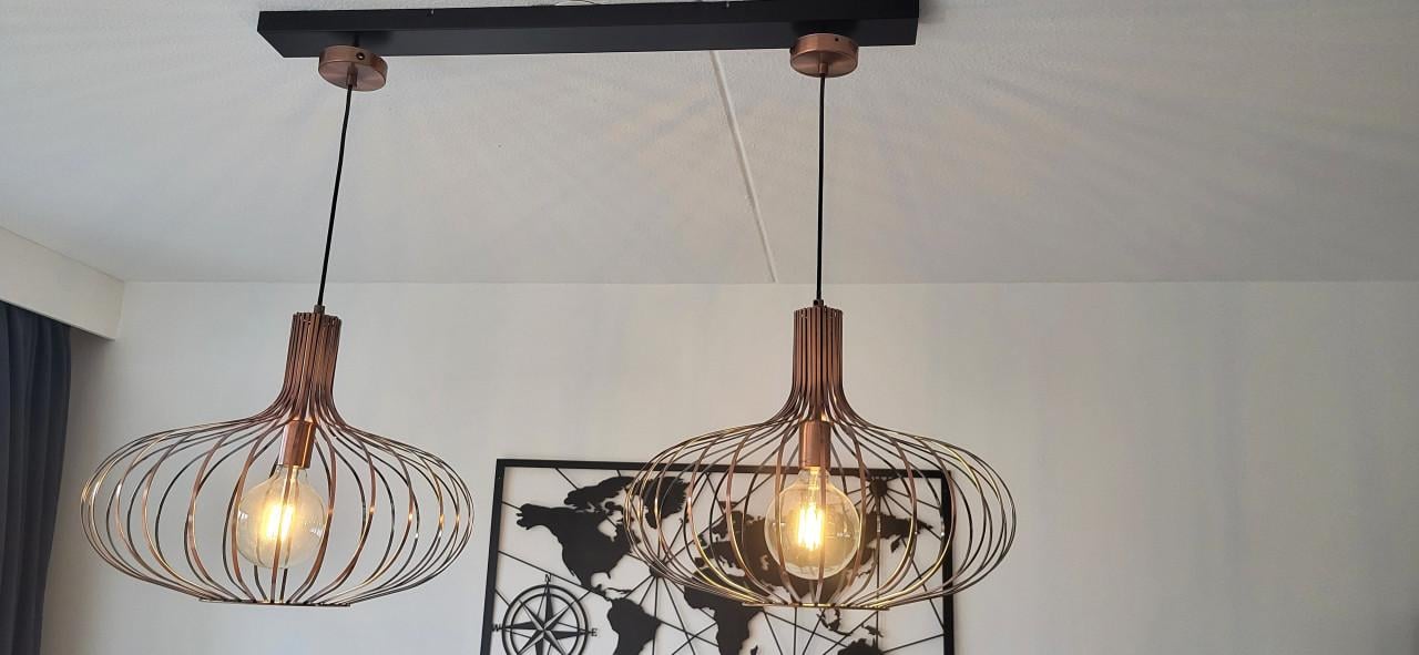 Te koop 2 hanglampen