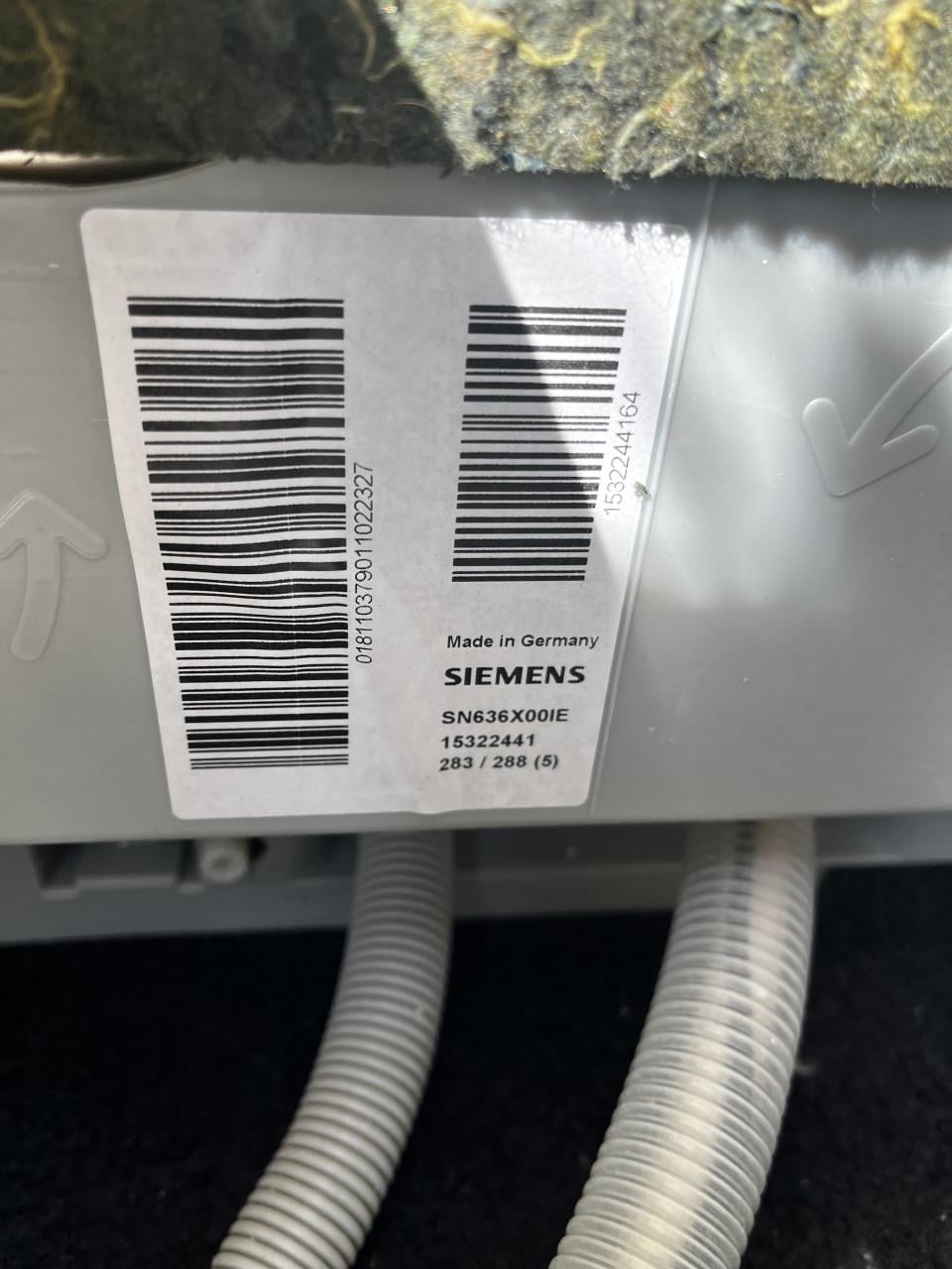 GERESERVEERD Siemens inbouw vaatwasser SN636X00IE