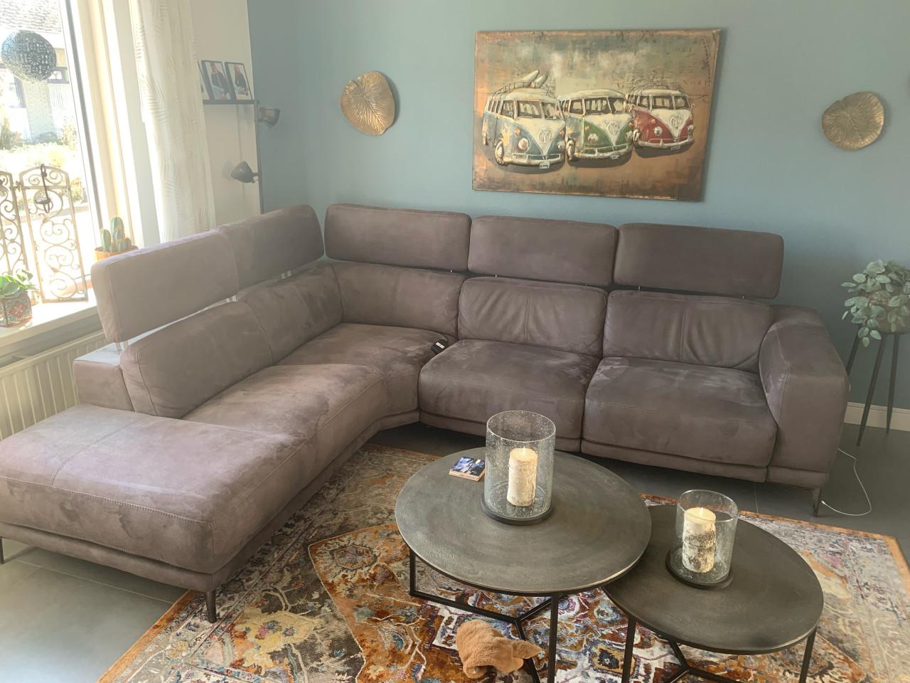 Hoekbank met 2 relax plaatsen. (Linkse hoek)