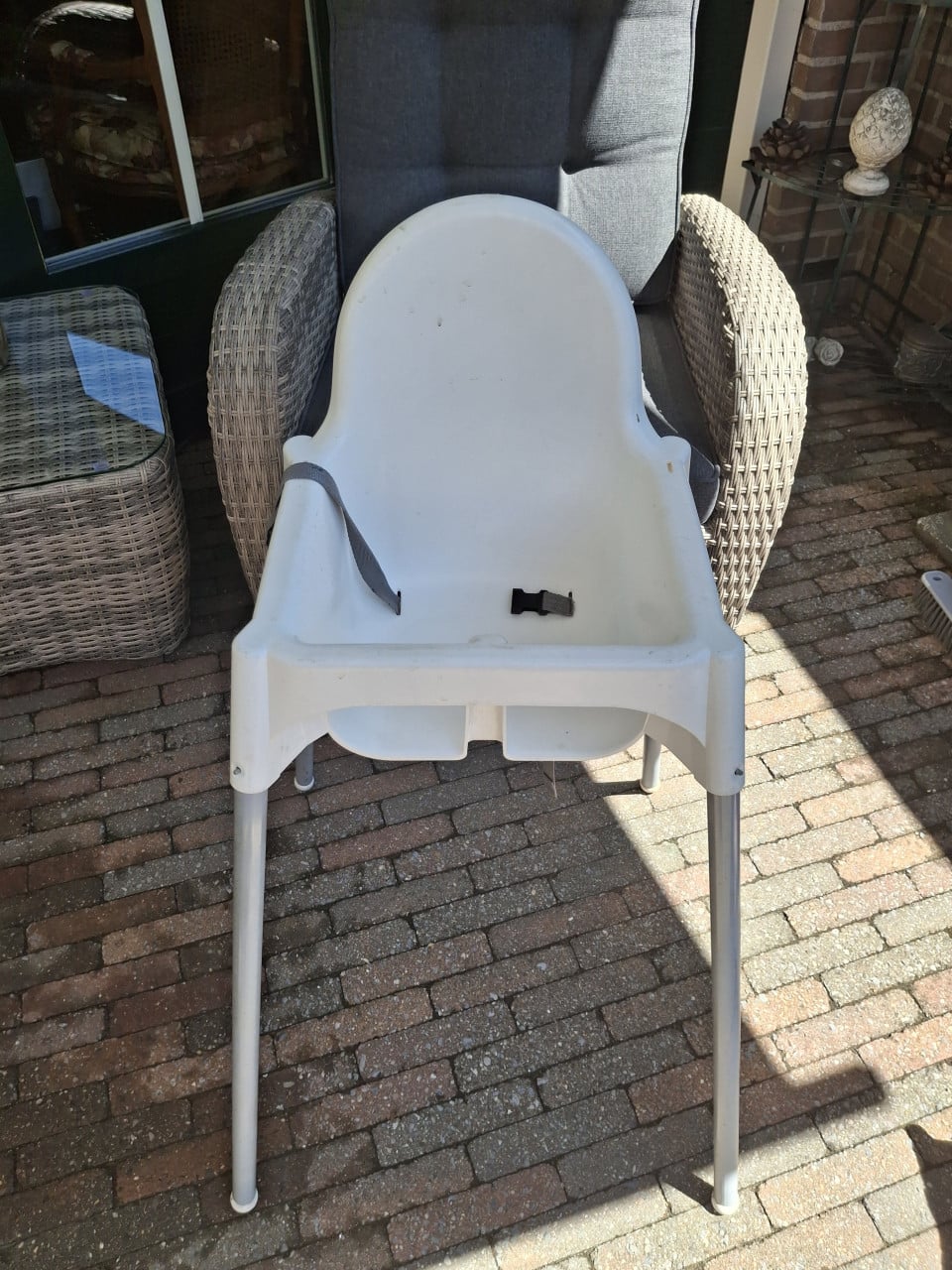 Kinderstoel voor op de camping