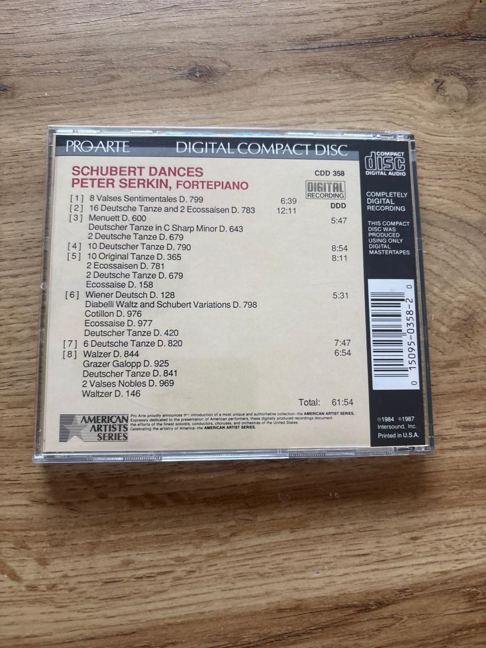 Schubert Dances - Peter Serkin