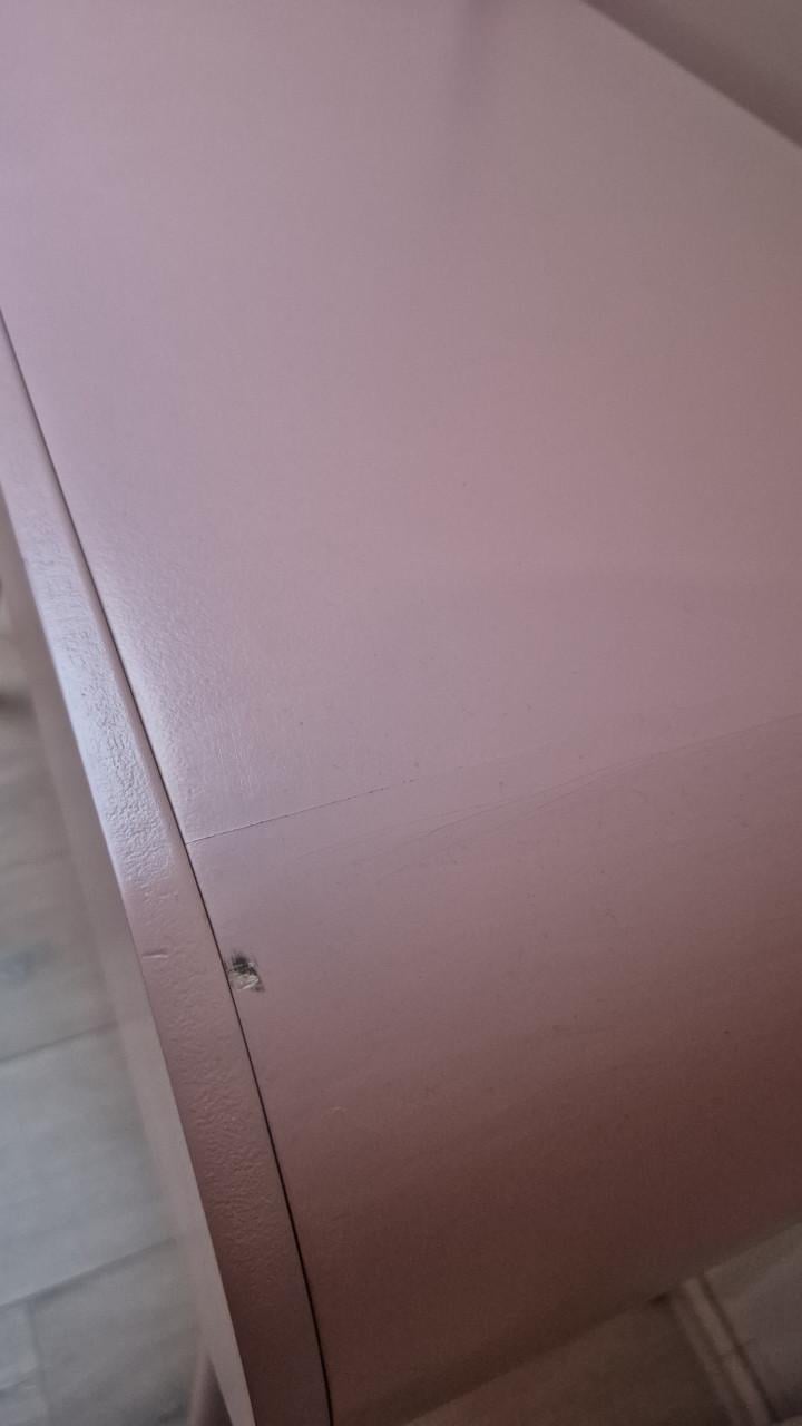 Kaptafel/sidetable/bureau roze