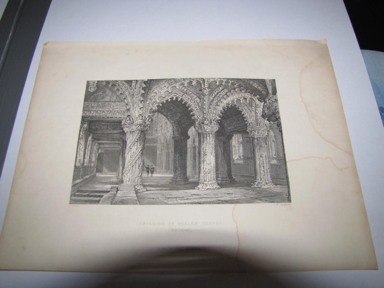 Diverse gravures door Wilam Beattie M.D. Jaartal 1835.