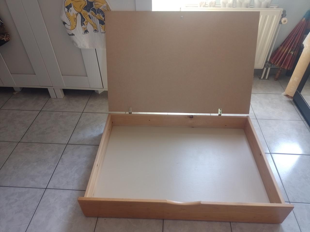 2 opbergbakken om onder bed te schuiven