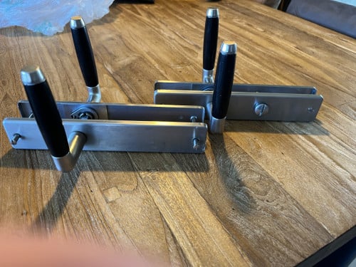 Deurbeslag nostalgie 2 stuks  Schild 22 cm WC beslag hart 6,5 cm