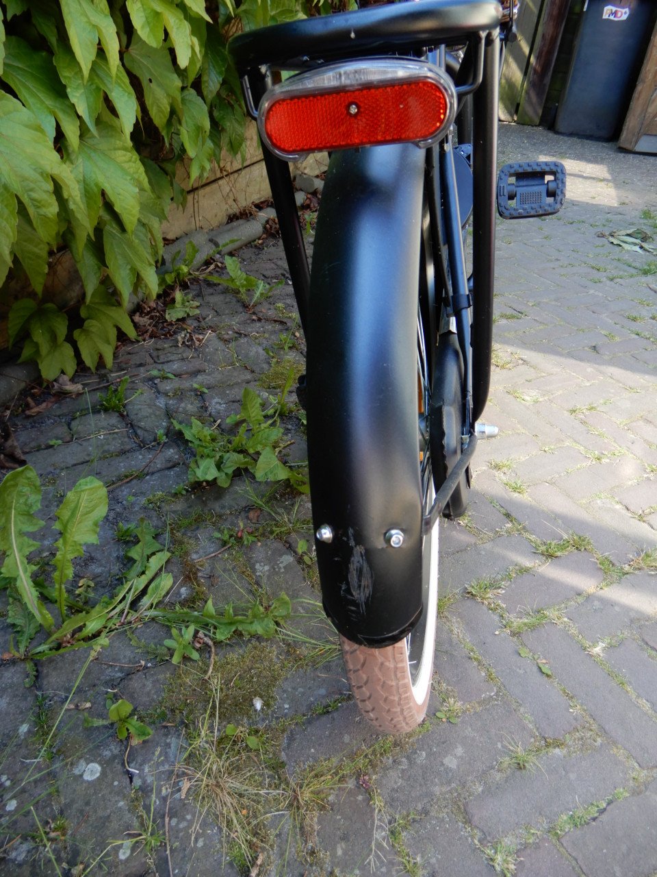 Nogan Vintage Transportfiets 22 inch Meisjes Mat Zwart fiets
